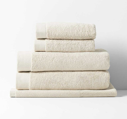Haven 5 Piece 700GSM Cotton Bath Towel Set Sand