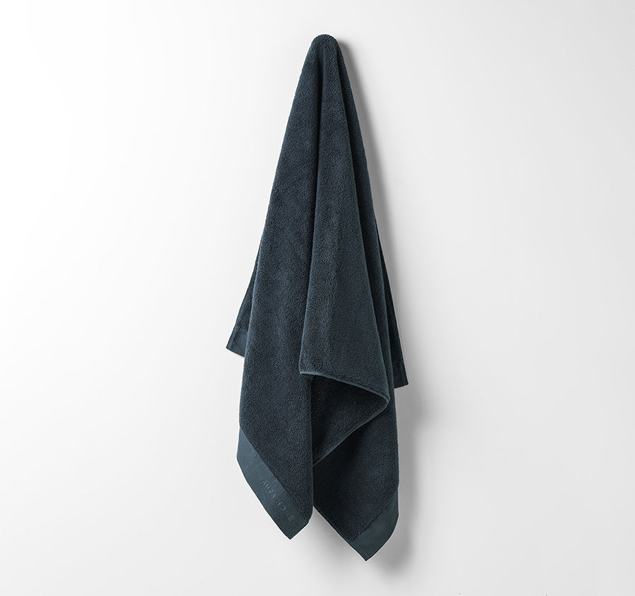 Haven 5 Piece 700GSM Cotton Bath Towel Set Slate