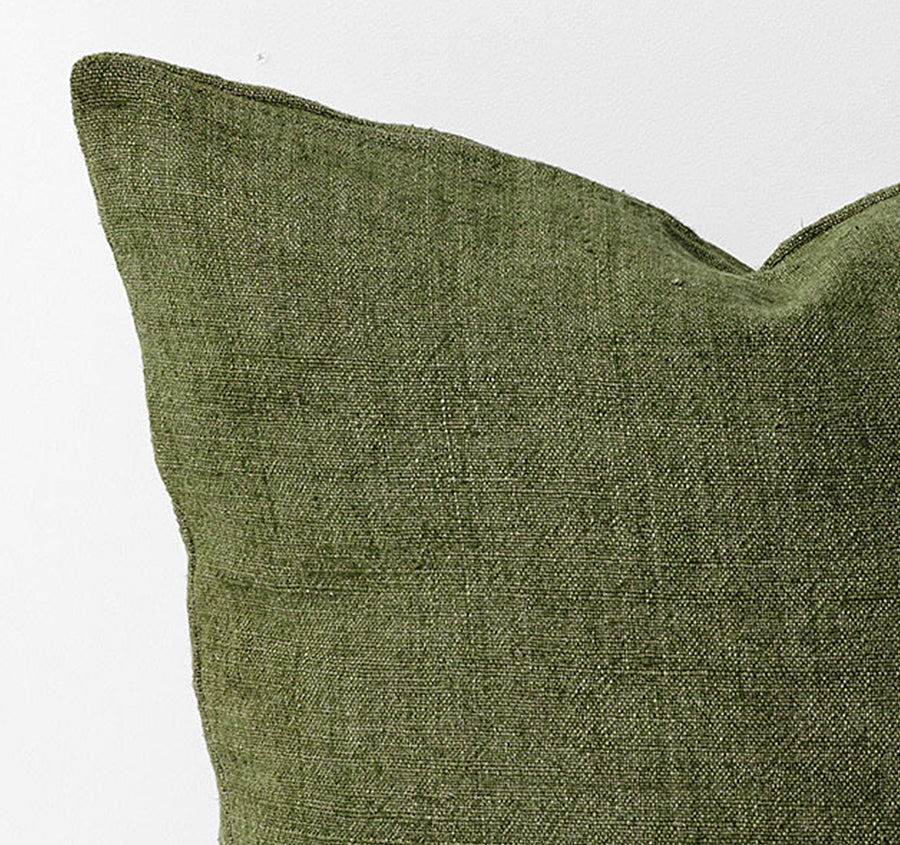 Heavy Linen 55x55cm Filled Cushion Forest