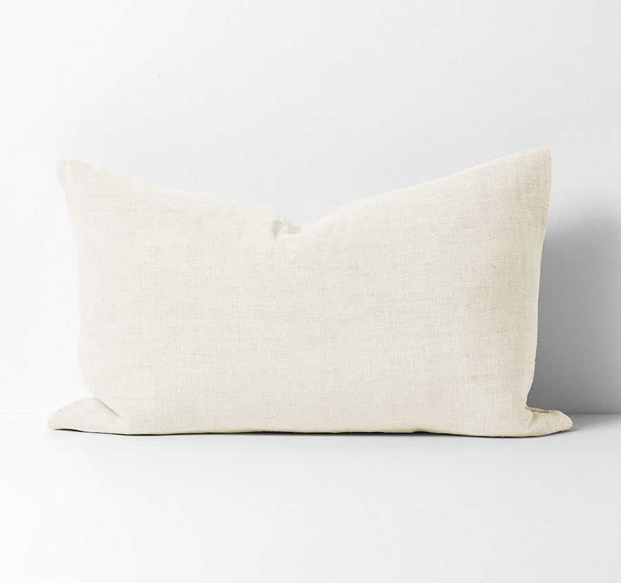 Heavy Linen 40x65cm Filled Cushion Ivory
