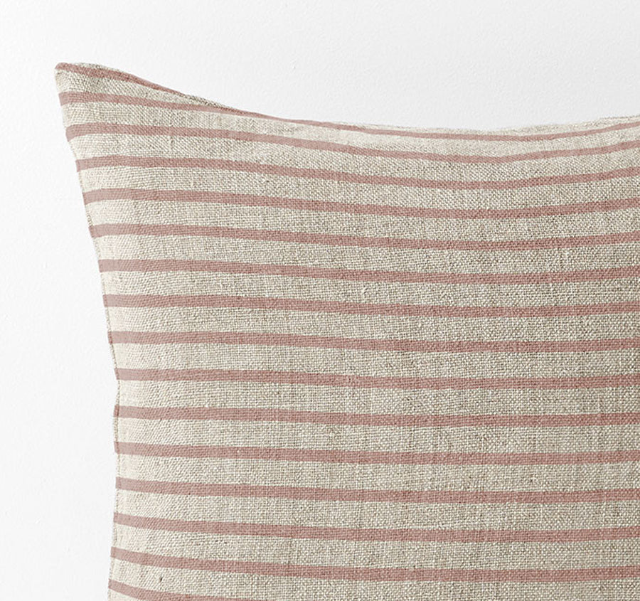 Heirloom Stripe 50x50cm Filled Cushion Rosewater