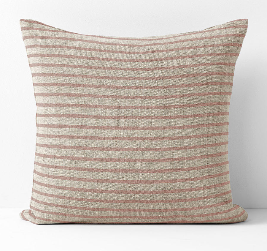 Heirloom Stripe 50x50cm Filled Cushion Rosewater