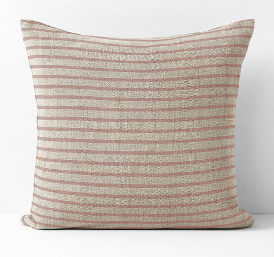 Heirloom Stripe 50x50cm Filled Cushion Rosewater
