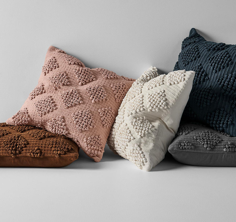 Husk 50x50cm Filled Cushion Ivory