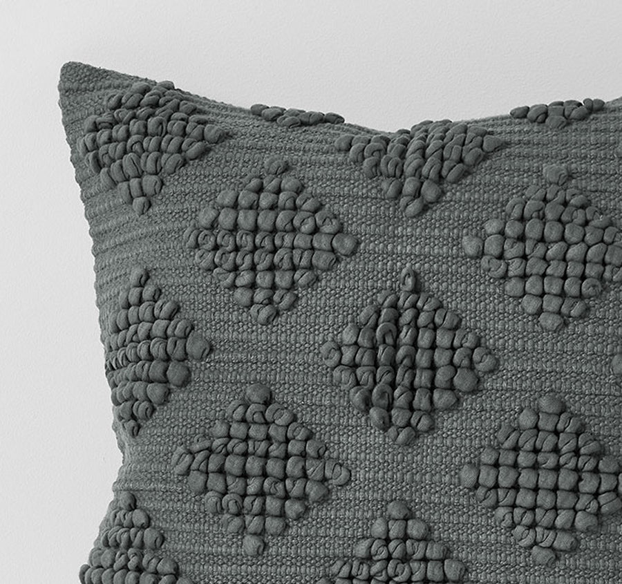 Husk 50x50cm Filled Cushion Charcoal