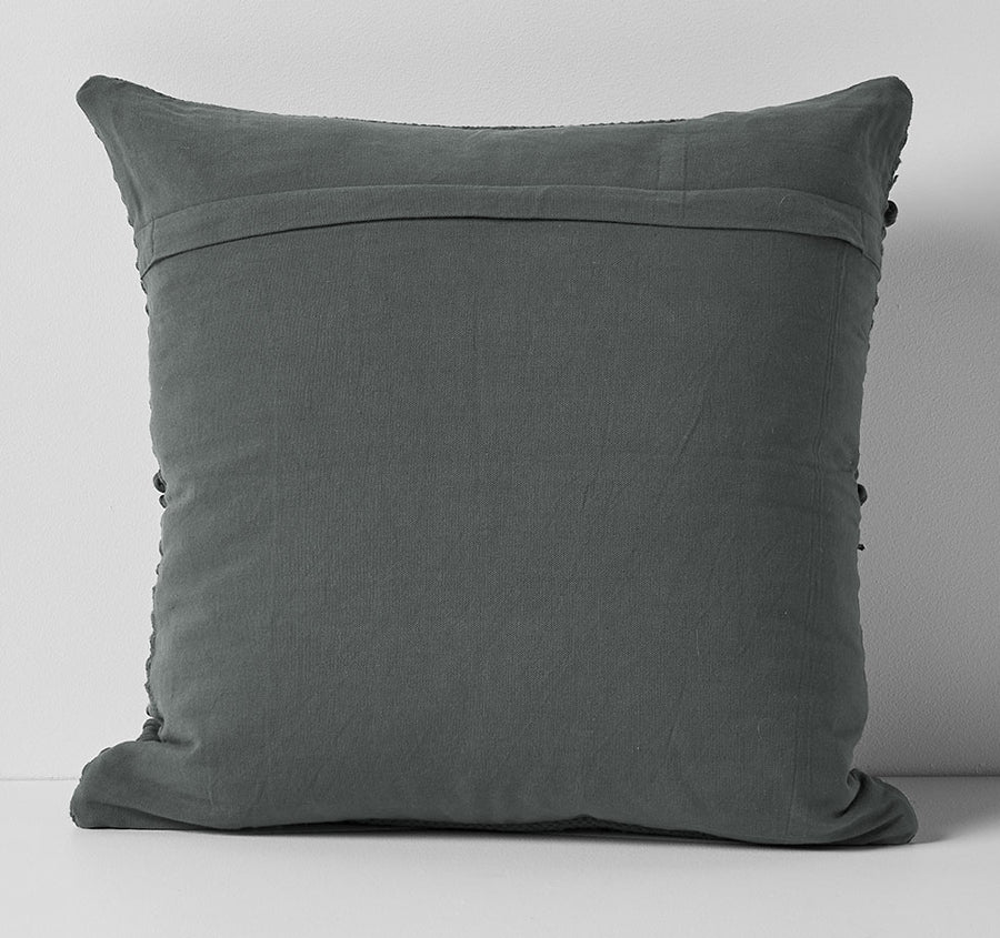 Husk 50x50cm Filled Cushion Charcoal