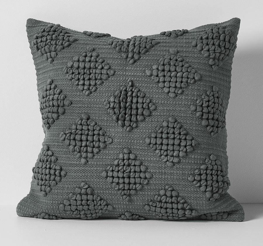 Husk 50x50cm Filled Cushion Charcoal