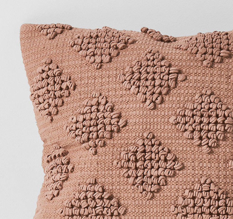 Husk 50x50cm Filled Cushion Clay