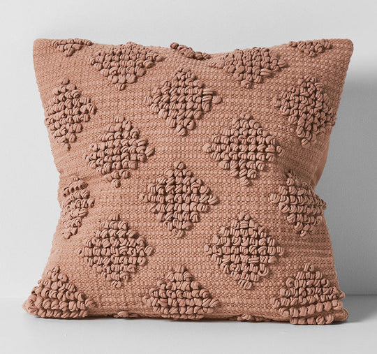 Husk 50x50cm Filled Cushion Clay