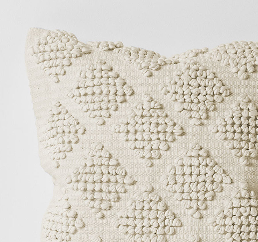 Husk 50x50cm Filled Cushion Ivory
