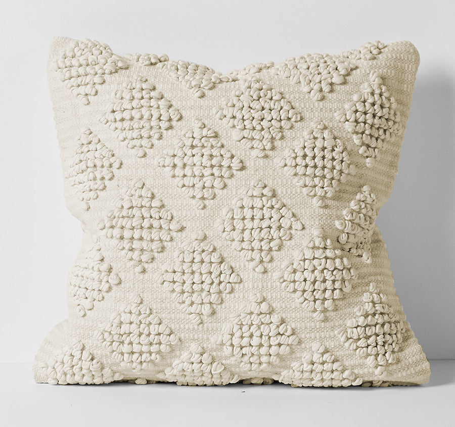 Husk 50x50cm Filled Cushion Ivory