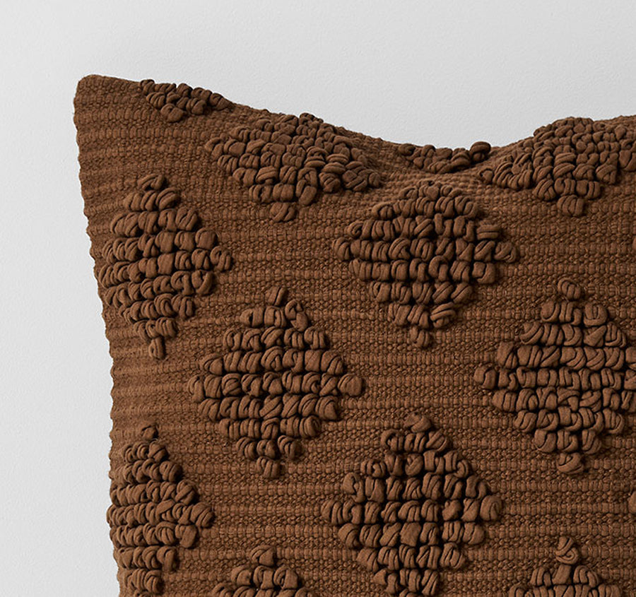 Husk 50x50cm Filled Cushion Tobacco