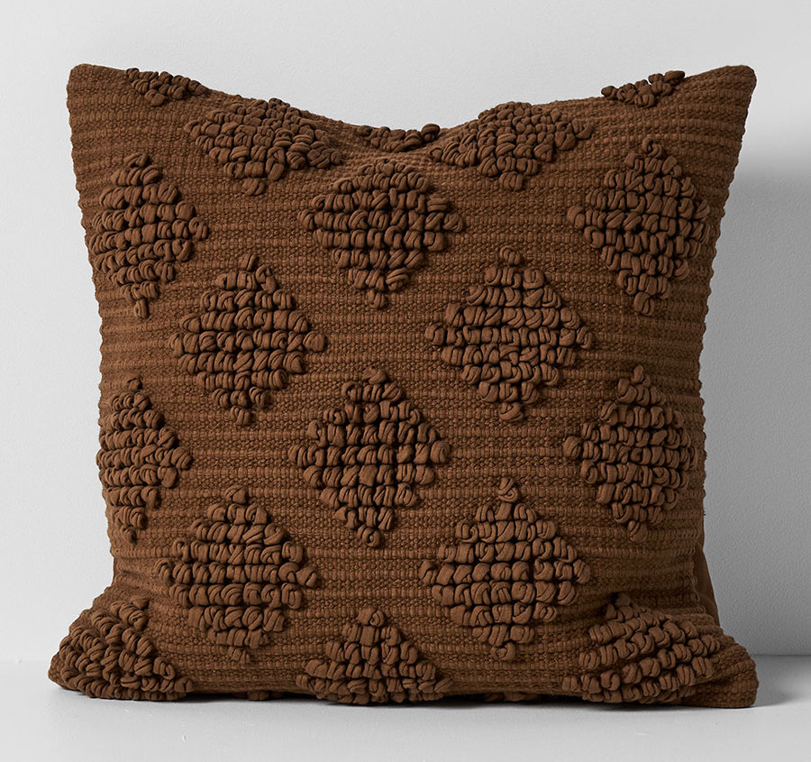 Husk 50x50cm Filled Cushion Tobacco