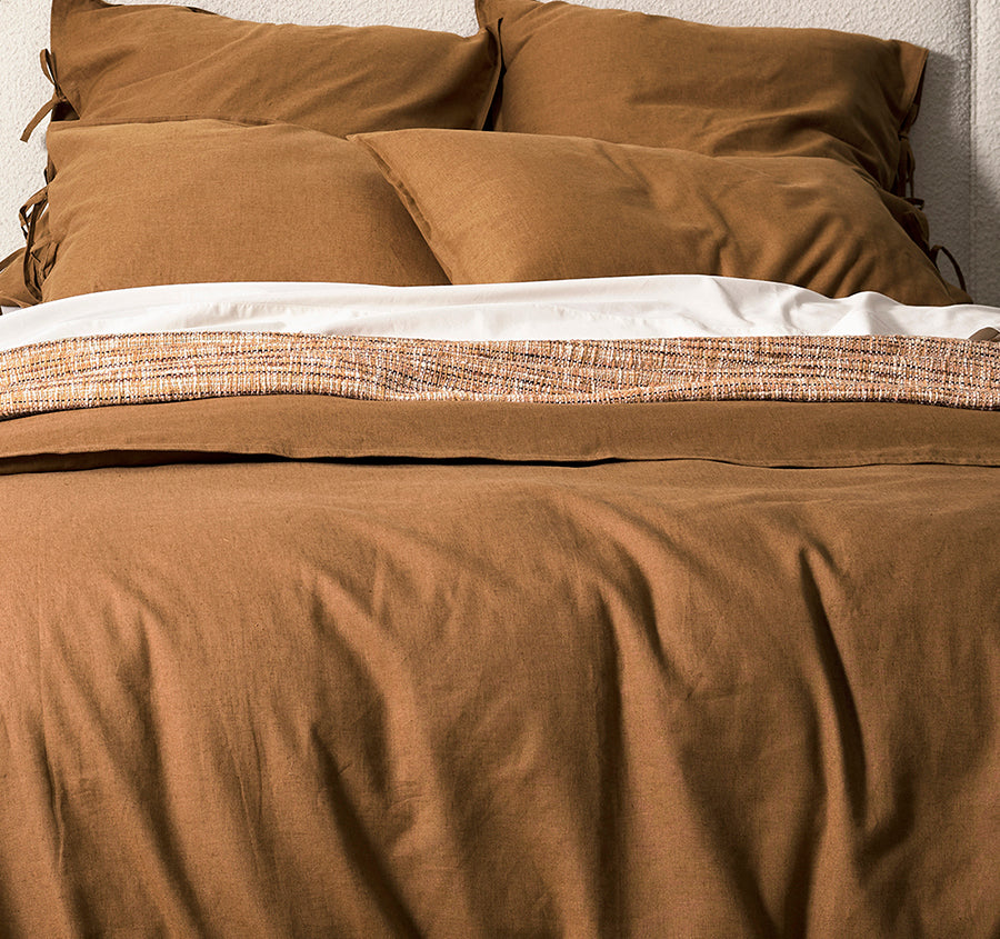 Hutton Bed Cover Peach