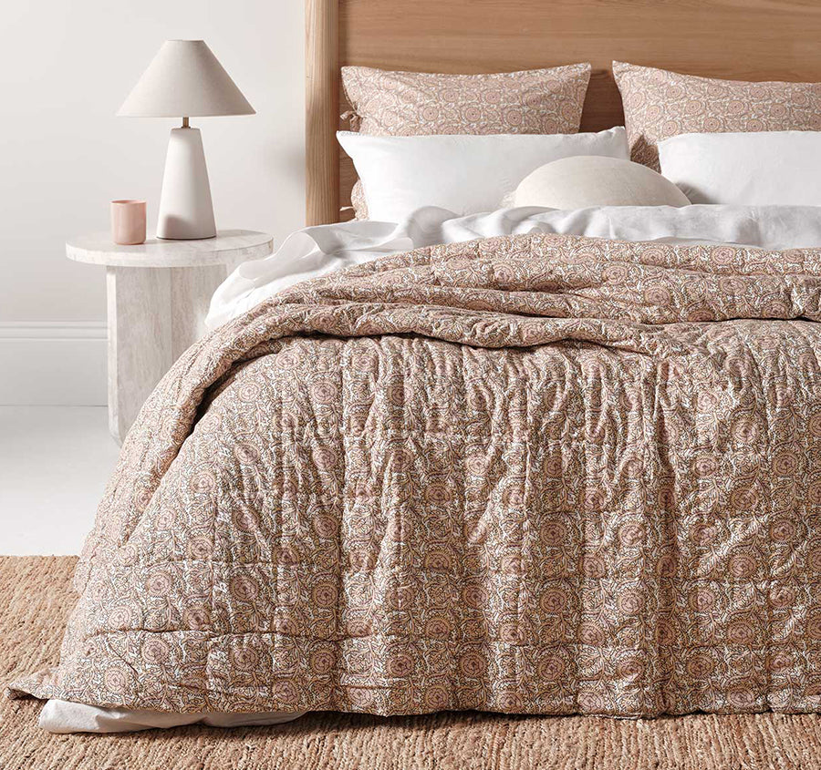 Jaipur Coverlet Blush