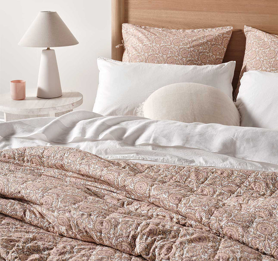 Jaipur Coverlet Blush