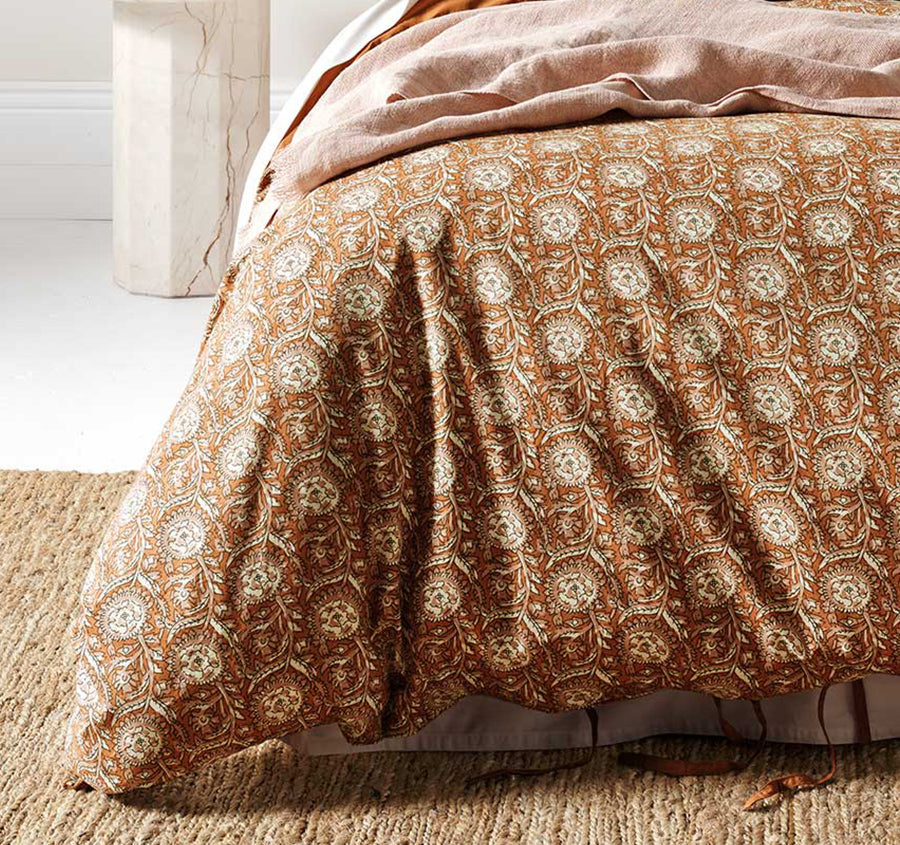Jaipur Quilt Cover Range Bronze