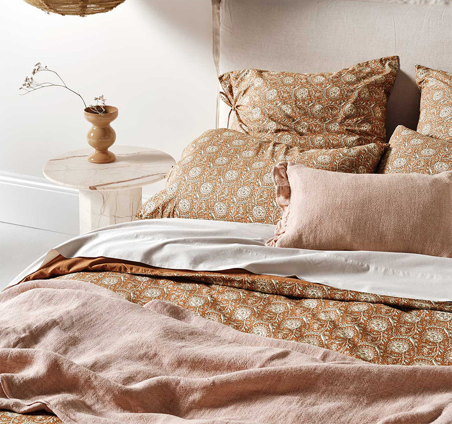 Jaipur Quilt Cover Range Bronze