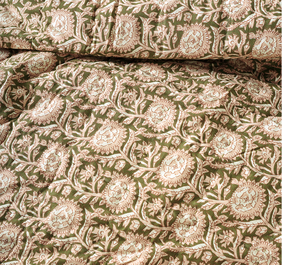 Jaipur Coverlet Olive
