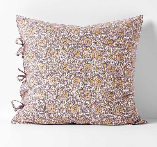 Jaipur European Pillowcase Rosewater and Merlot