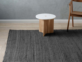 Jute Floor Rug Range Black
