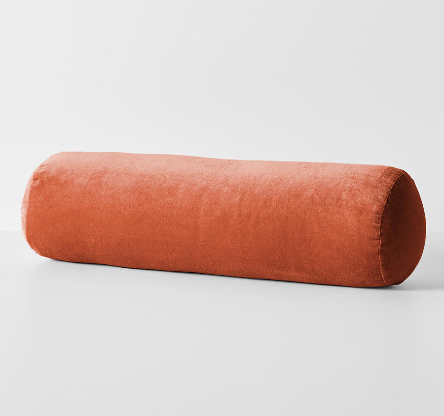 Luxury Velvet 18x60cm Filled Cushion Brandy