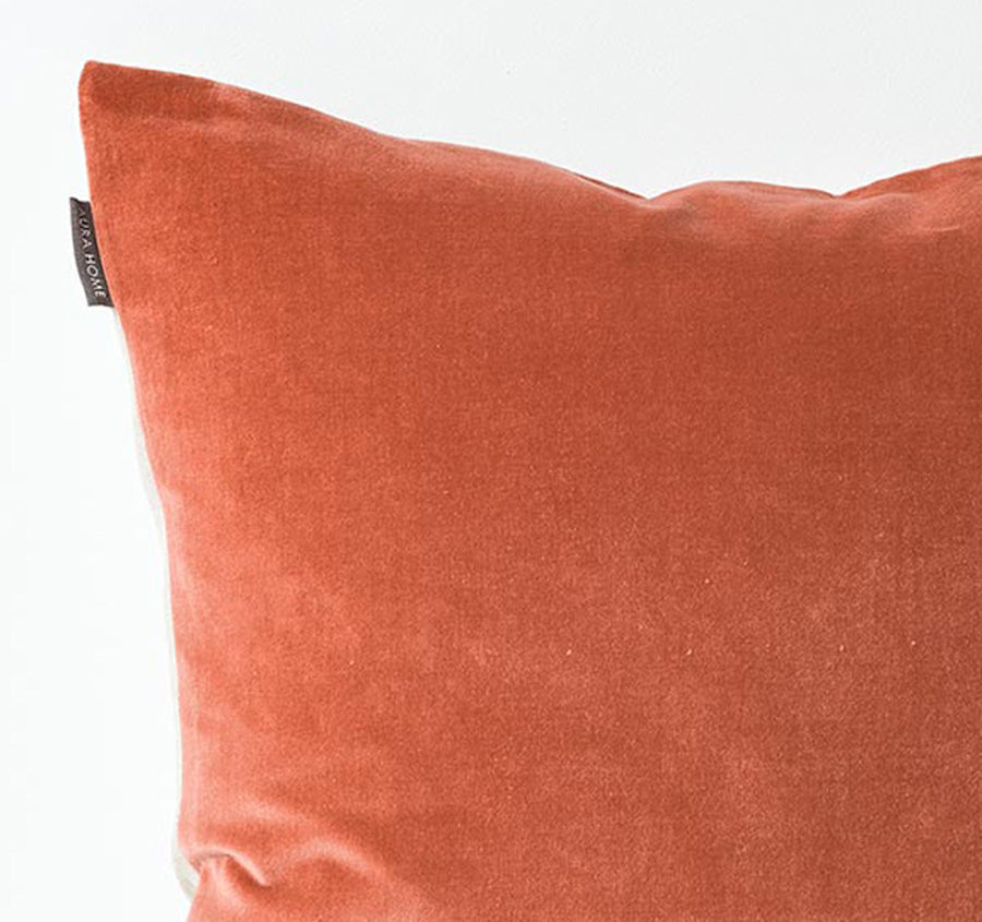 Luxury Velvet 50x50cm Filled Cushion Brandy