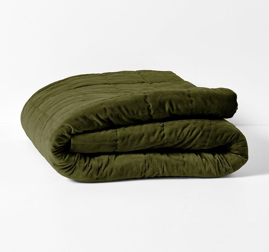 Luxury Velvet 135x180cm Throw Rug Caper