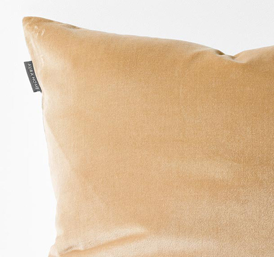 Luxury Velvet 50x50cm Filled Cushion Cashew