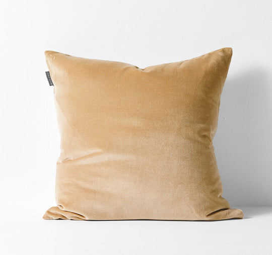 Luxury Velvet 50x50cm Filled Cushion Cashew
