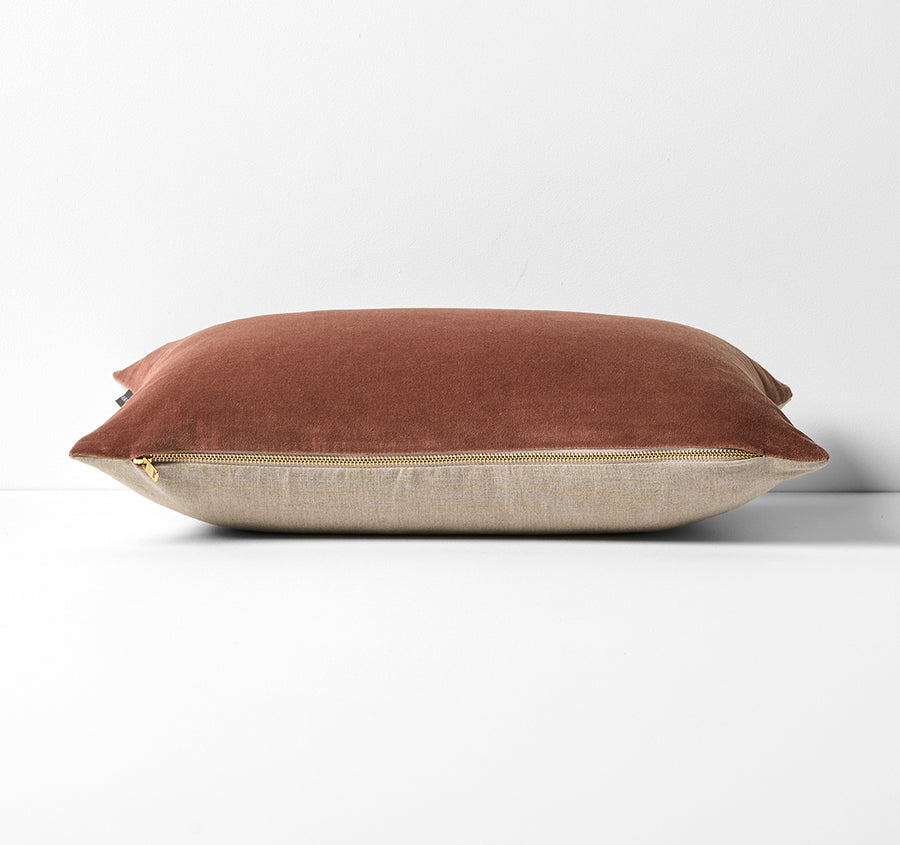 Luxury Velvet 30x60cm Filled Cushion Clove