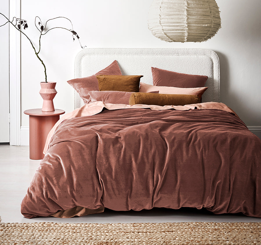 Luxury Velvet Quilt Cover Range Clove