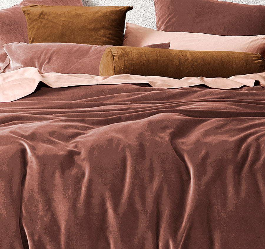Luxury Velvet Quilt Cover Range Clove