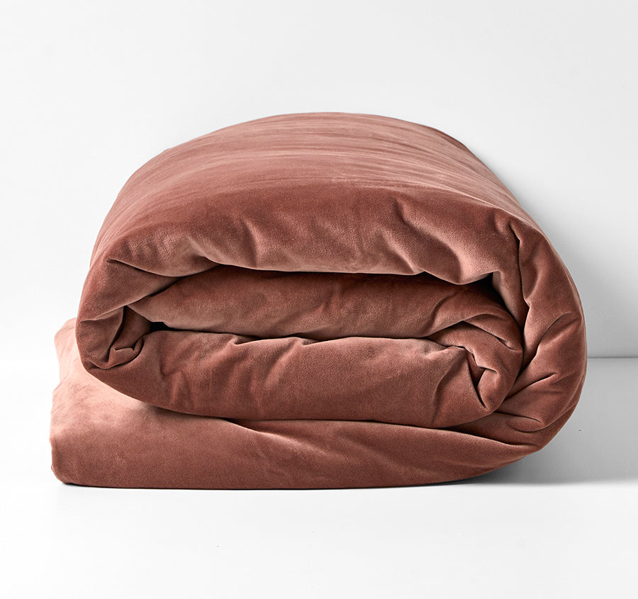 Luxury Velvet Quilt Cover Range Clove