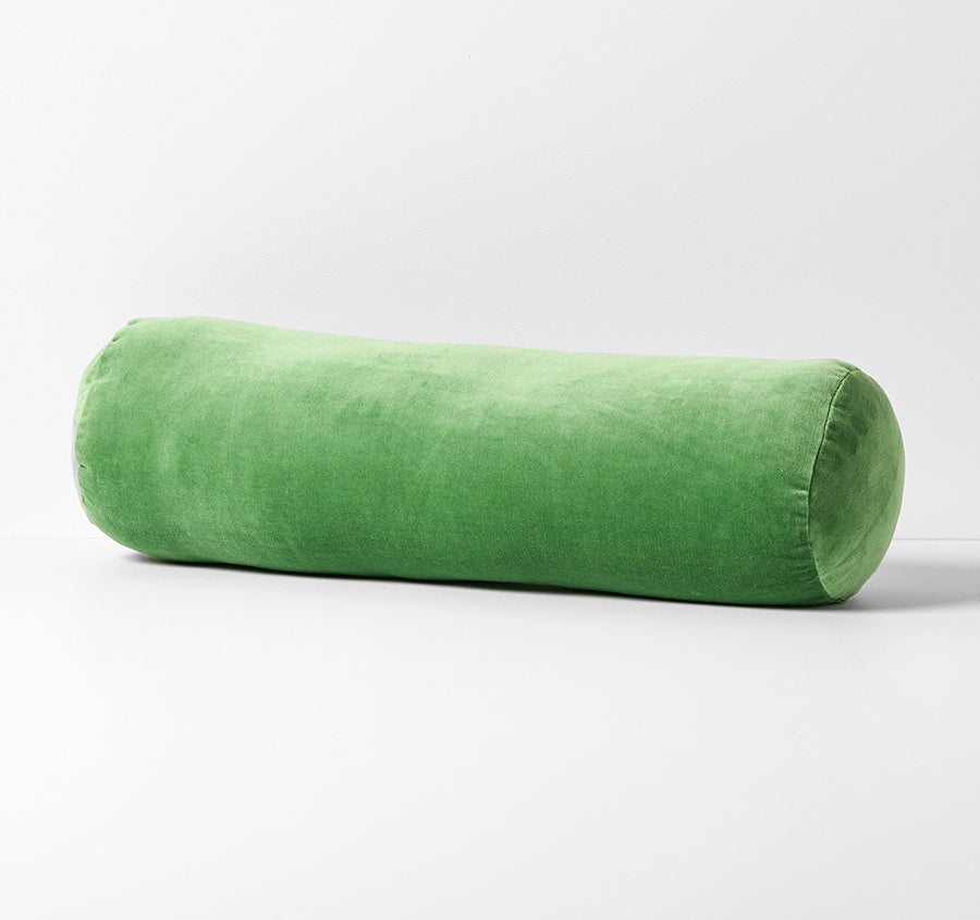 Luxury Velvet 18x60cm Filled Bolster Emerald