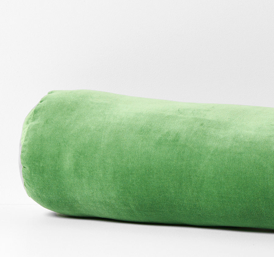 Luxury Velvet 18x60cm Filled Bolster Emerald