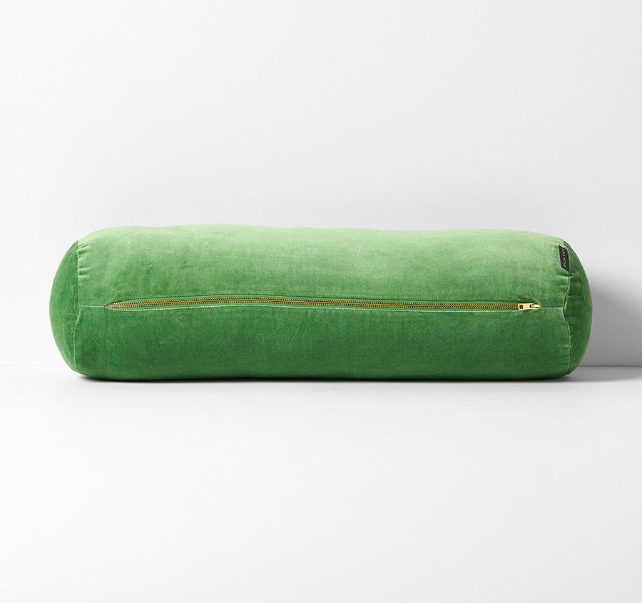 Luxury Velvet 18x60cm Filled Bolster Emerald