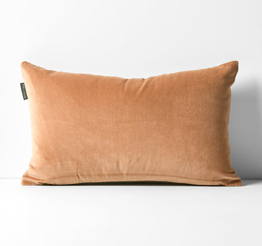 Luxury Velvet 30x50cm Filled Cushion Hazelnut