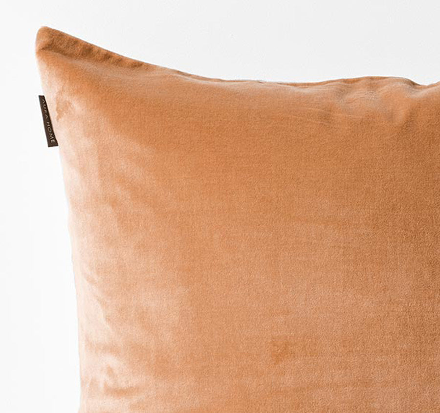 Luxury Velvet 50x50cm Filled Cushion Hazelnut