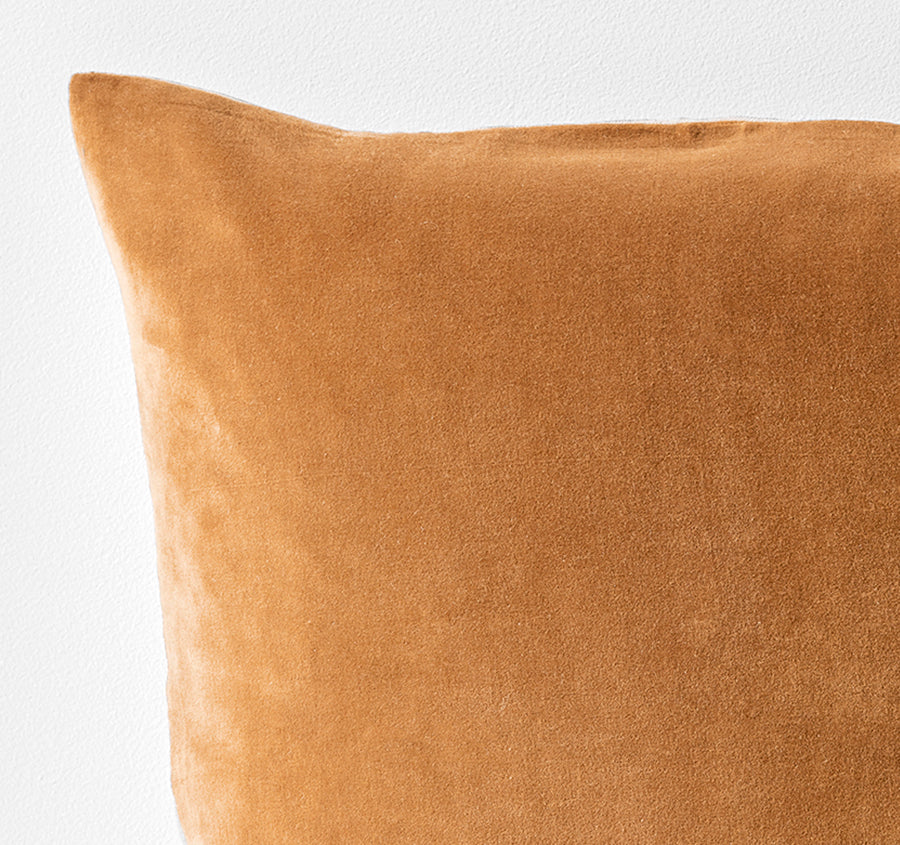 Luxury Velvet 50x50cm Filled Cushion Maple