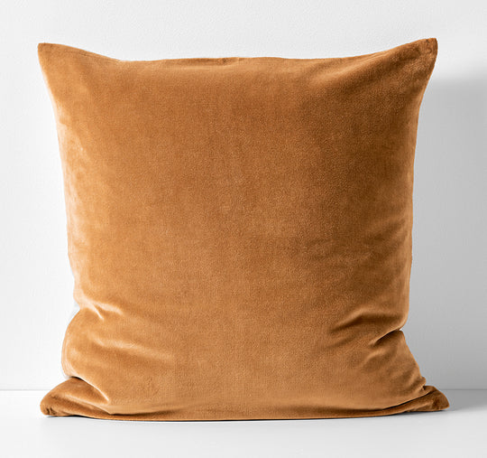 Luxury Velvet 50x50cm Filled Cushion Maple