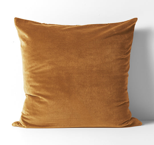 Luxury Velvet European Pillowcase Maple