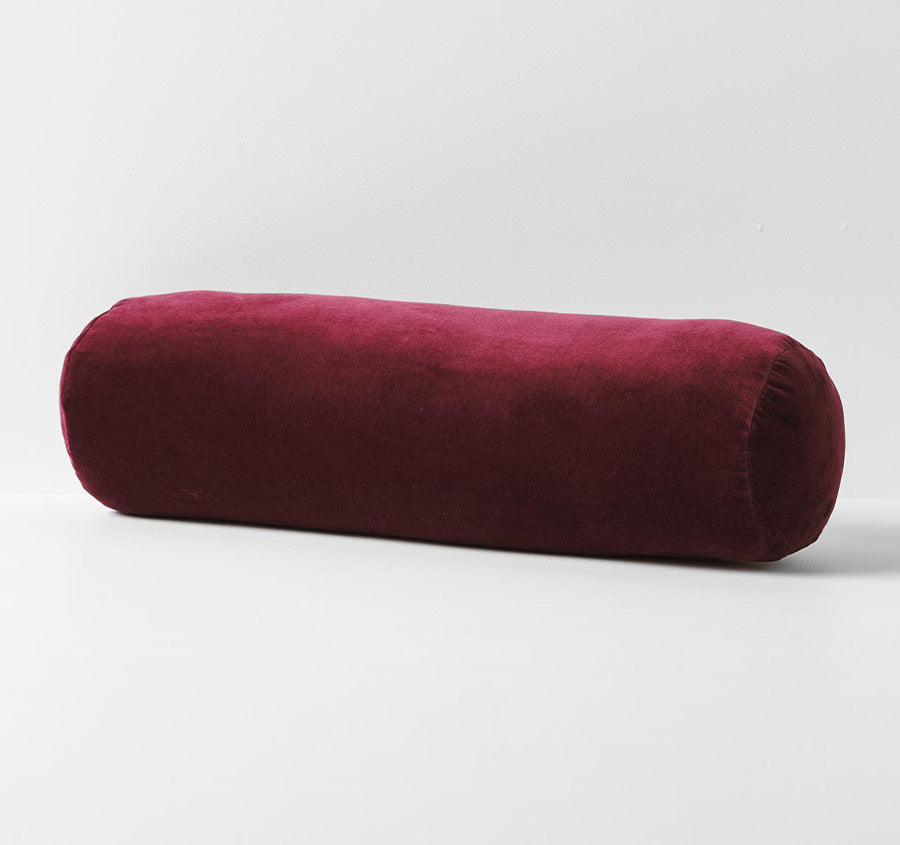 Luxury Velvet 18x60cm Filled Cushion Merlot