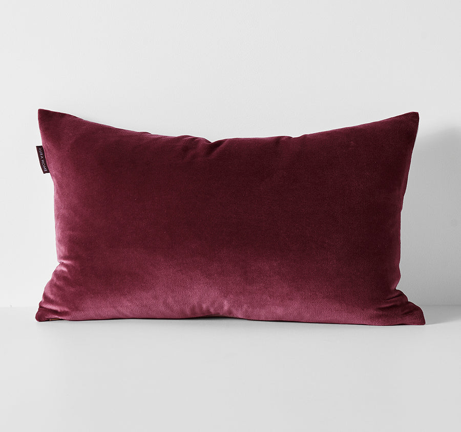 Luxury Velvet 30x60cm Filled Cushion Mulberry
