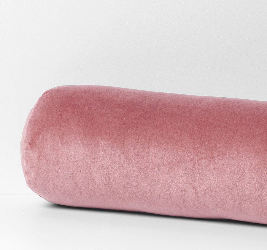Luxury Velvet 18x60cm Filled Bolster Orchid