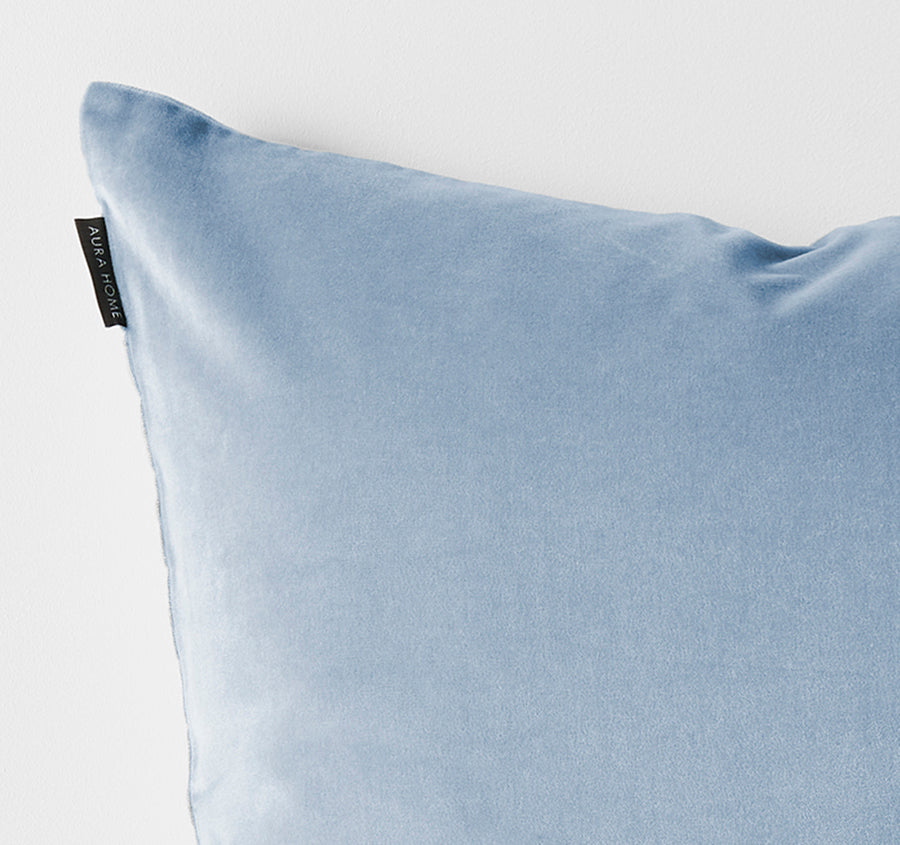 Luxury Velvet 50x50cm Filled Cushion Powder Blue