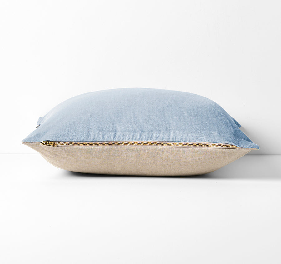 Luxury Velvet 50x50cm Filled Cushion Powder Blue