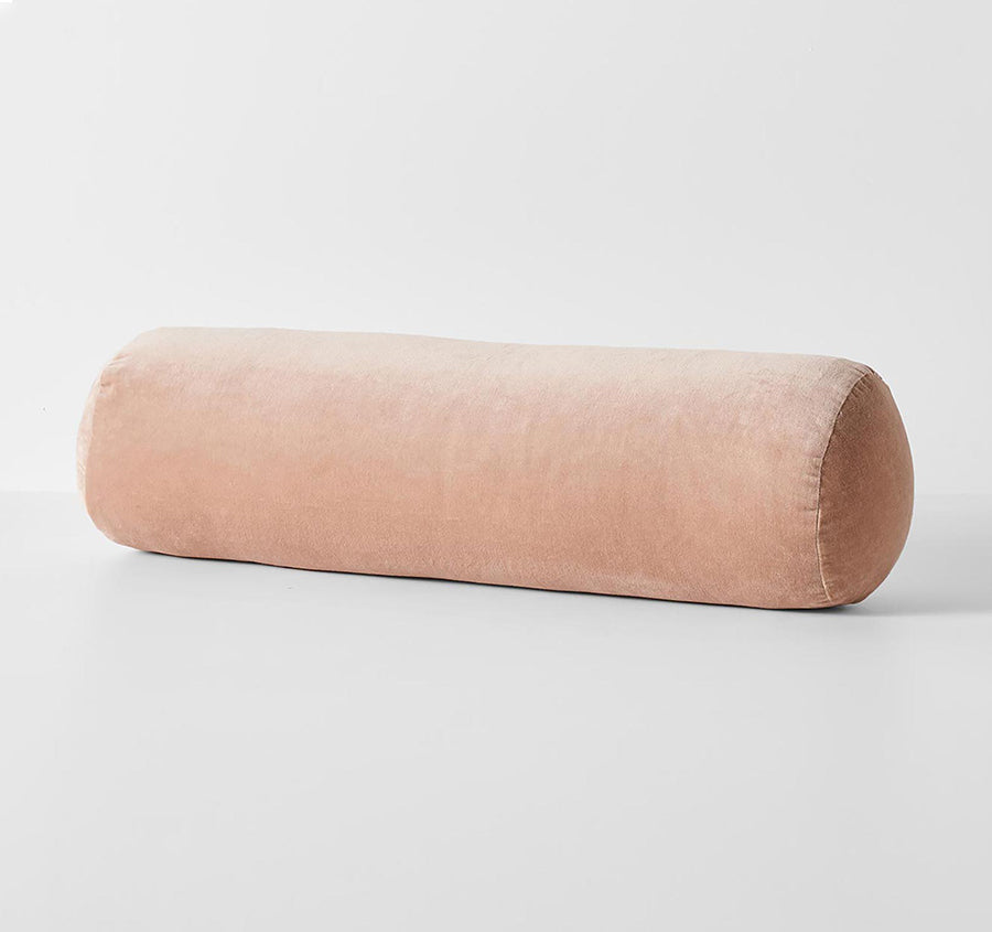 Luxury Velvet 18x60cm Filled Cushion Rosewater