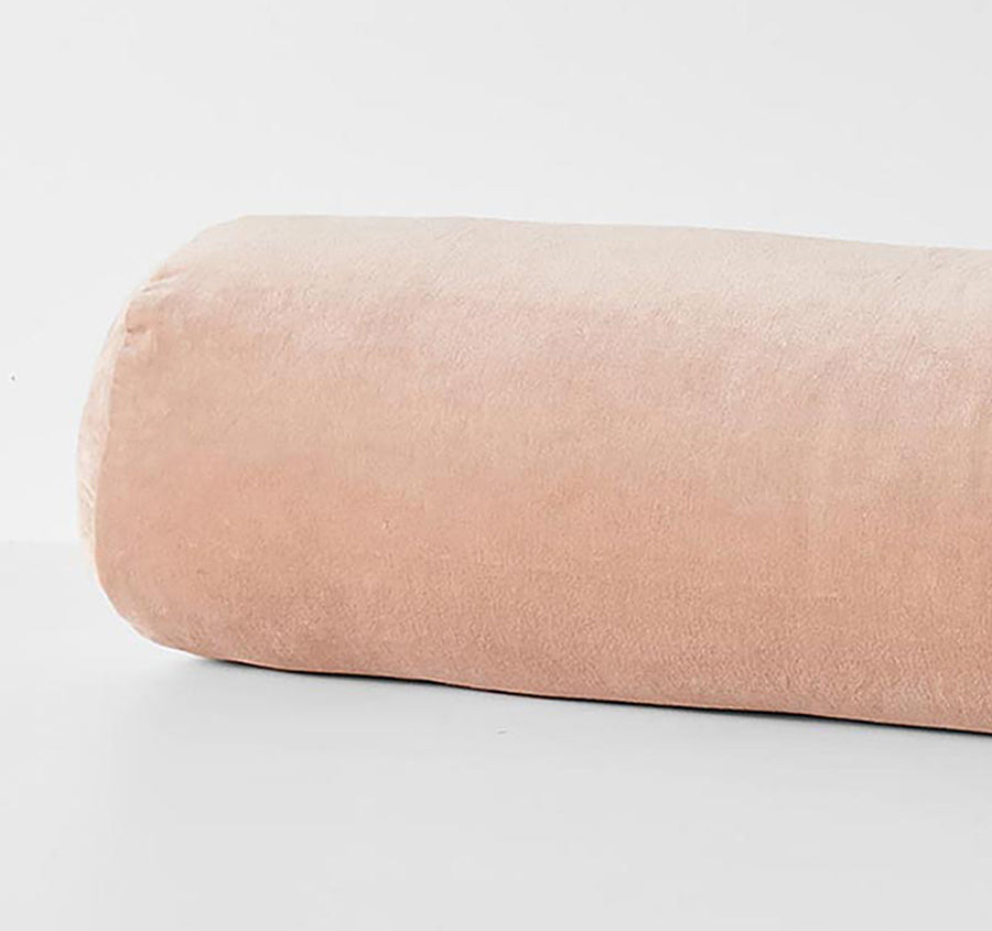 Luxury Velvet 18x60cm Filled Cushion Rosewater
