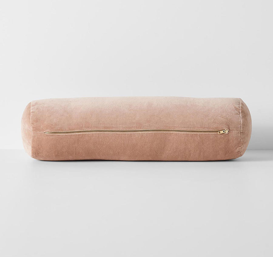 Luxury Velvet 18x60cm Filled Cushion Rosewater
